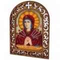 Набор для вышивки бисером по деревянной основе Вдохновение "Богородица Семистрельная" 
